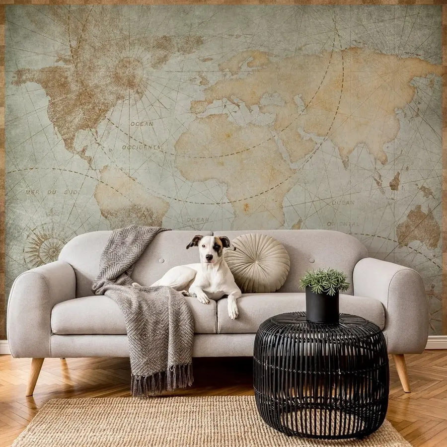 Fototapete Modische Blätter von Grunge u71325