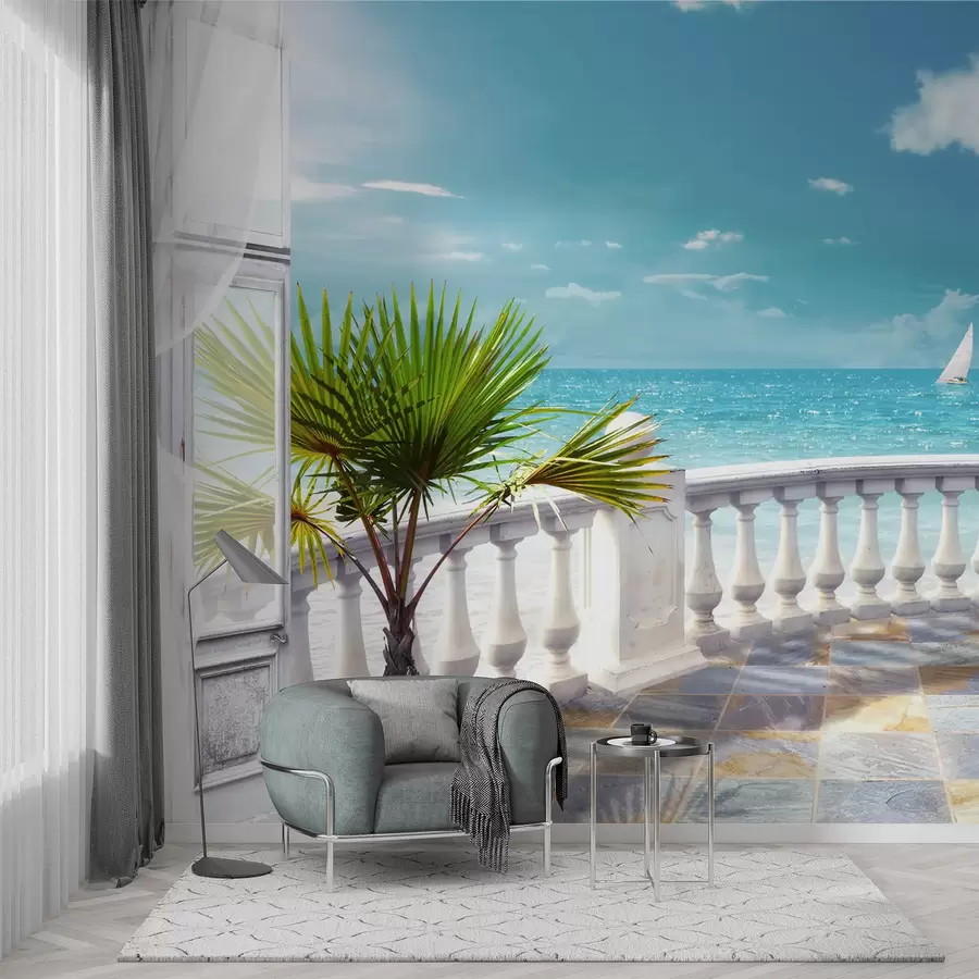 fototapeter Vand, skyer og himmel u26132