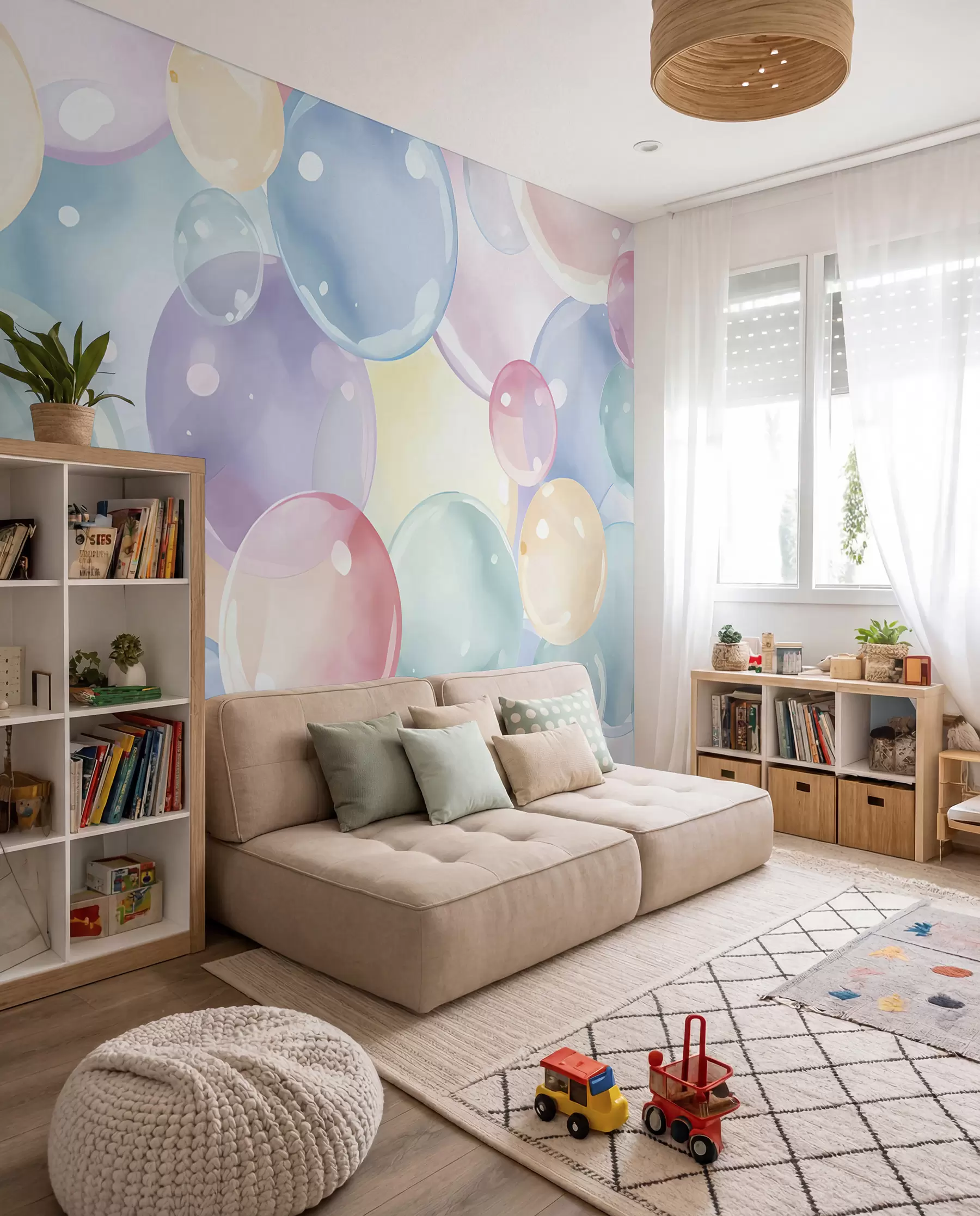 Murale Bulles pastel u99730