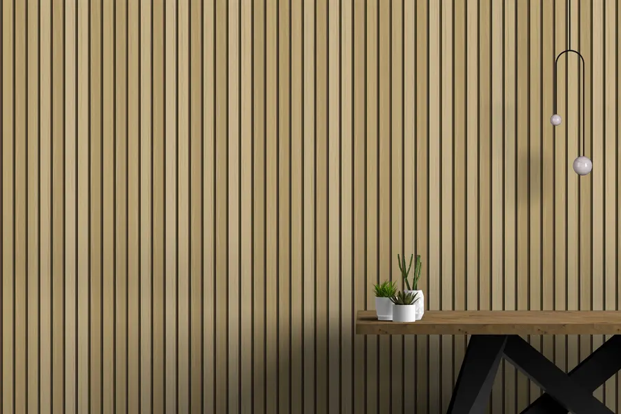 Murale Grain de bois léger texture noyer w00022