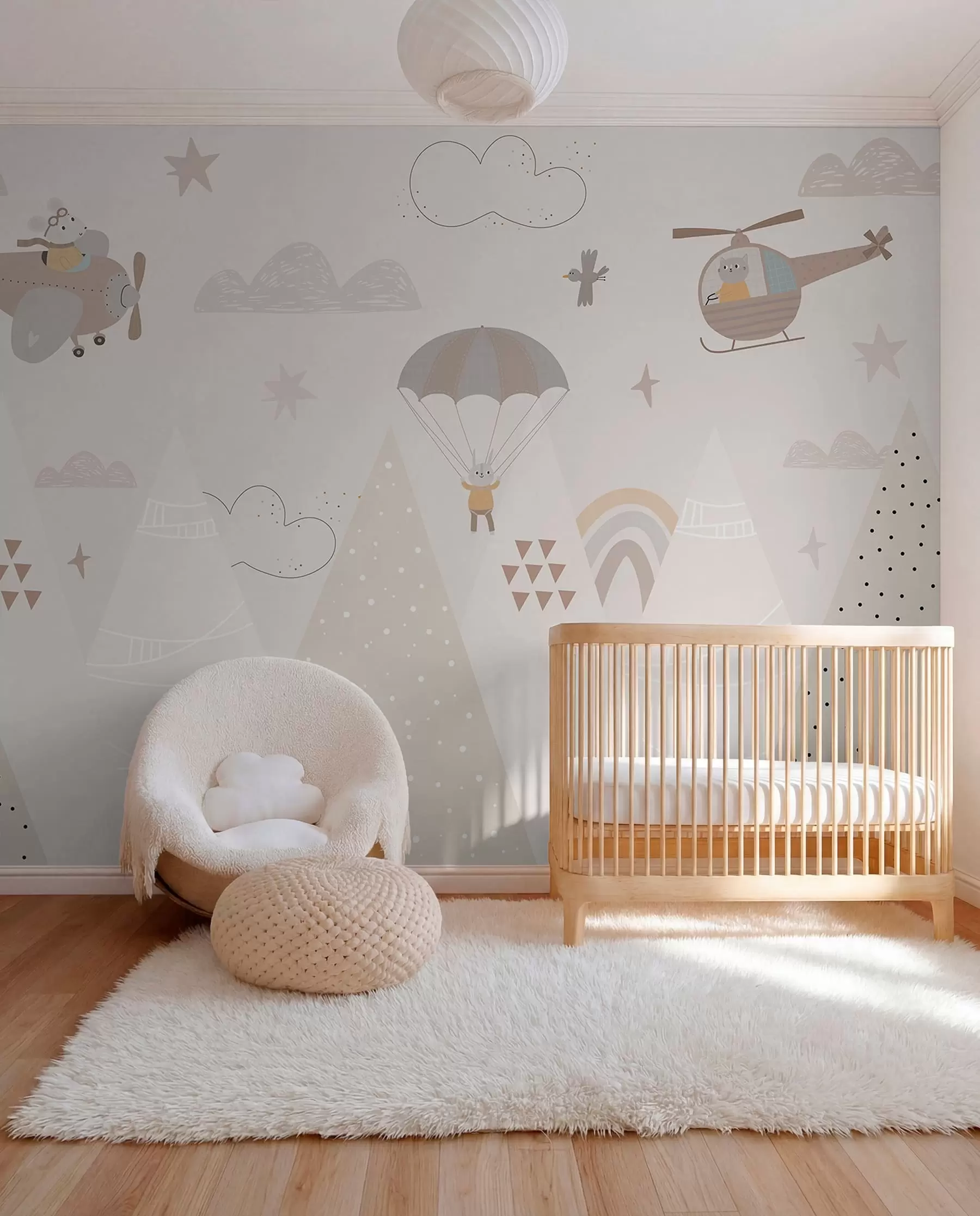 Murale Petits vols sur les collines w00414