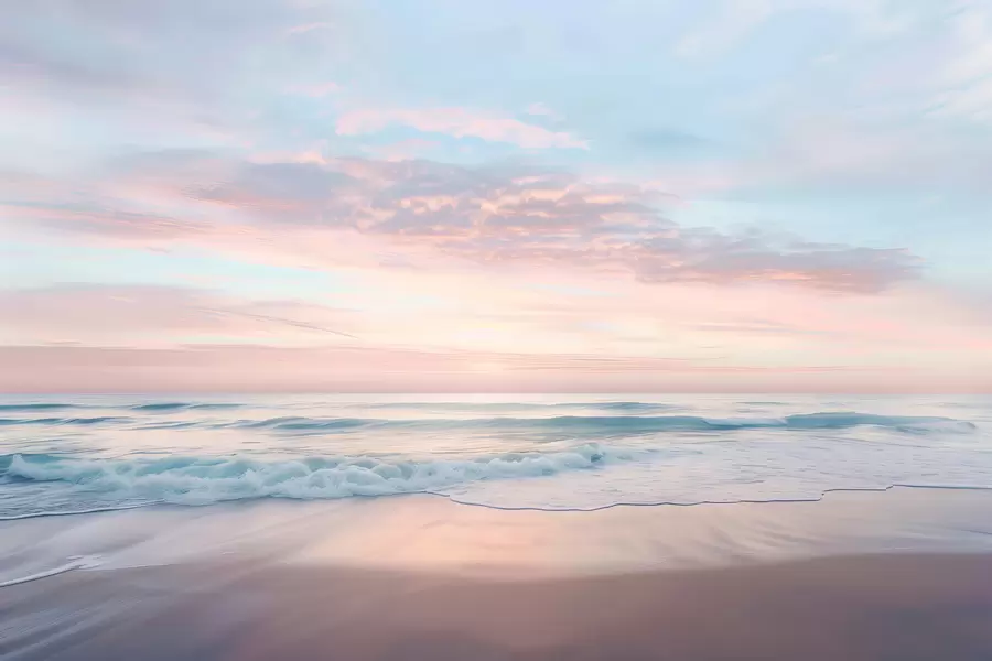 fototapeter Blid vold ved havet w07935