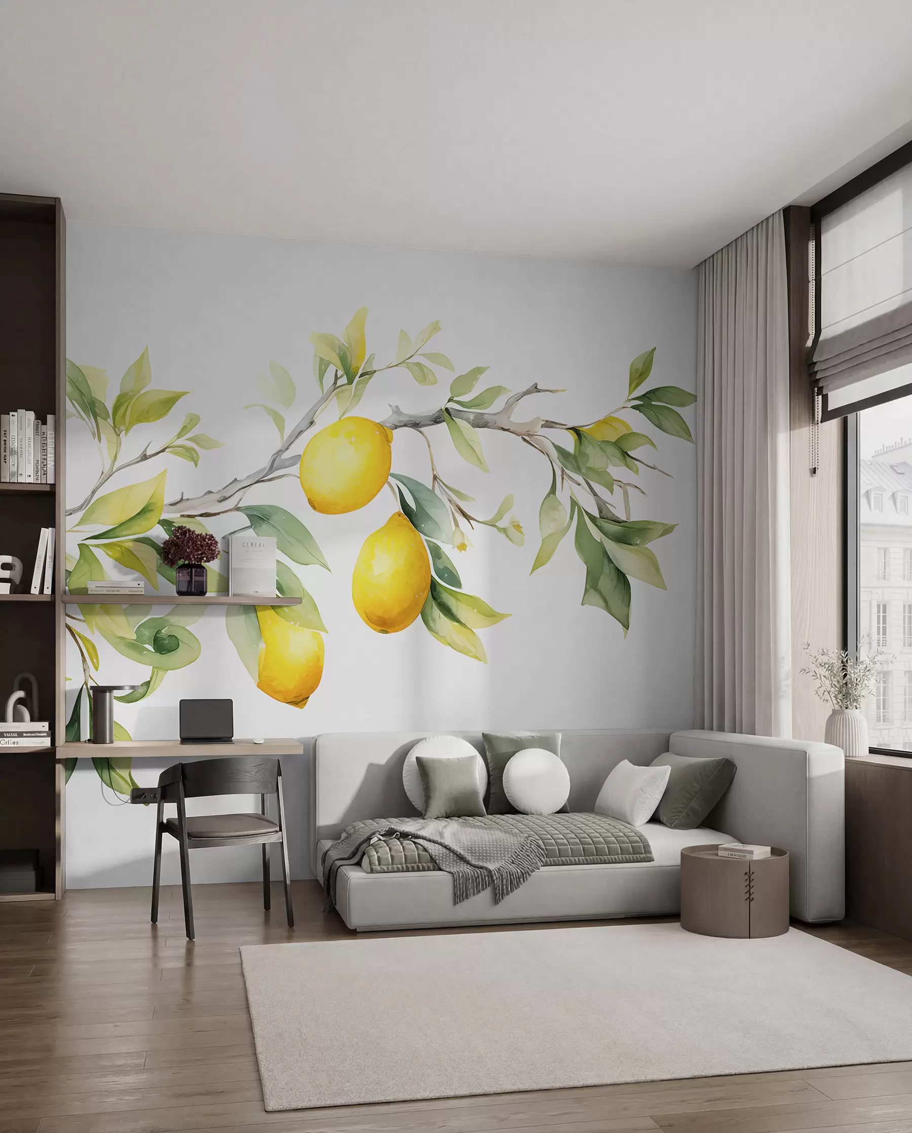 Murale Citrons sur la branche w08096