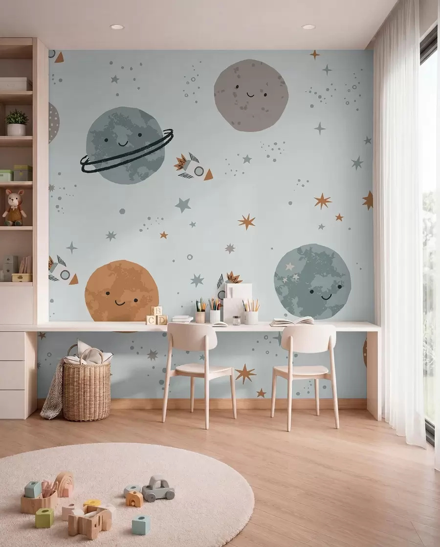 Fototapete Planeten mit einem Lächeln w01417