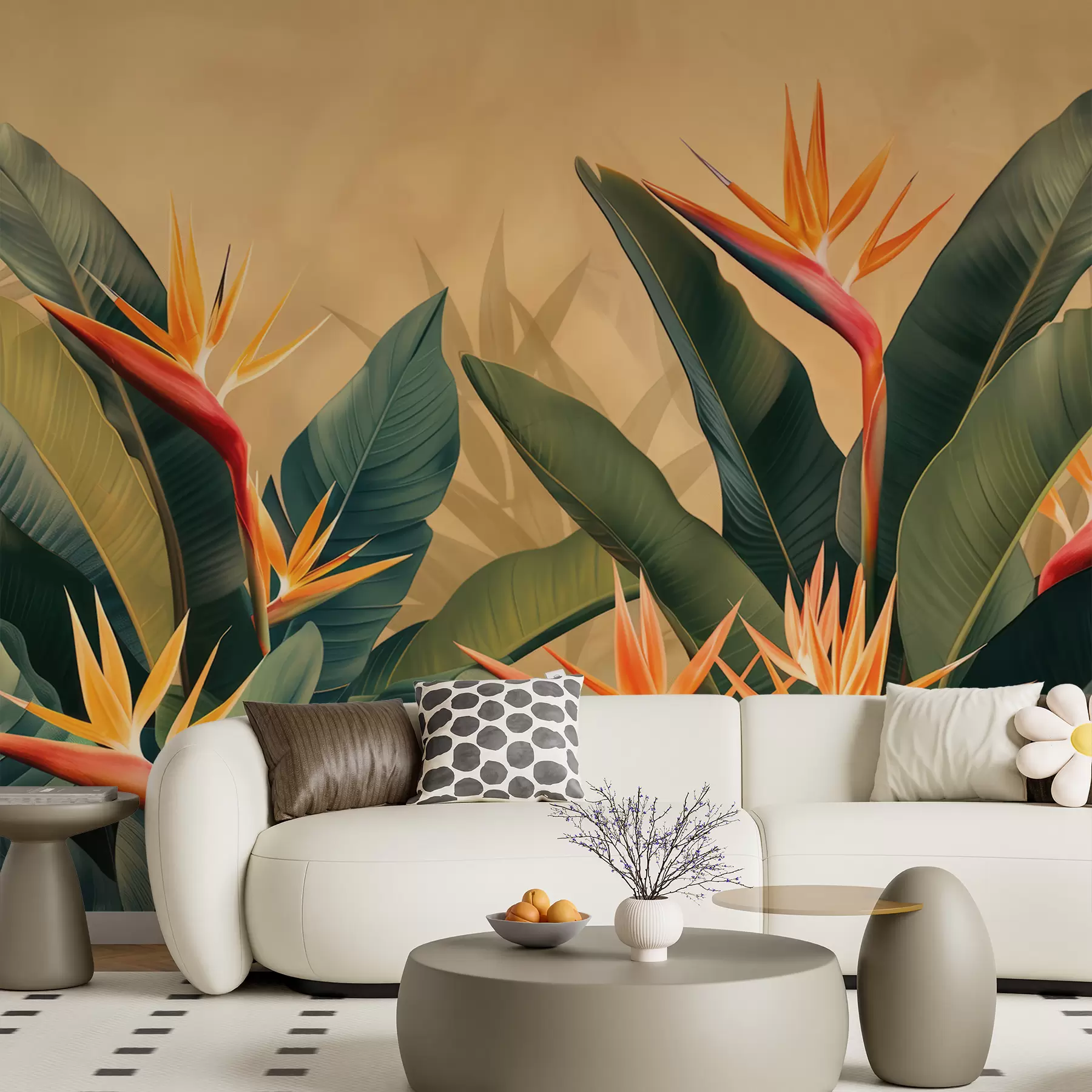 Fototapete Warme tropische Blüte w01484