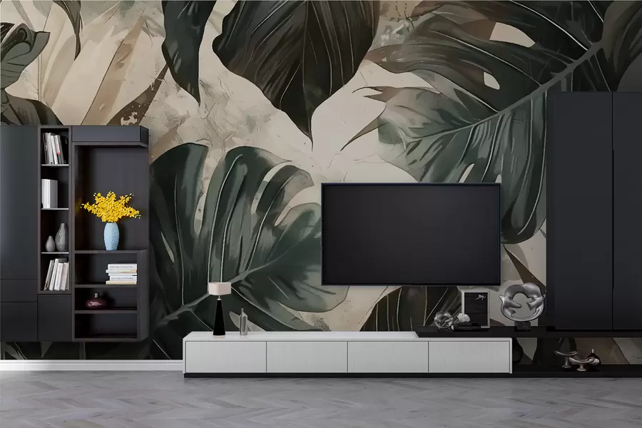 Fototapete Große Blätter w00999