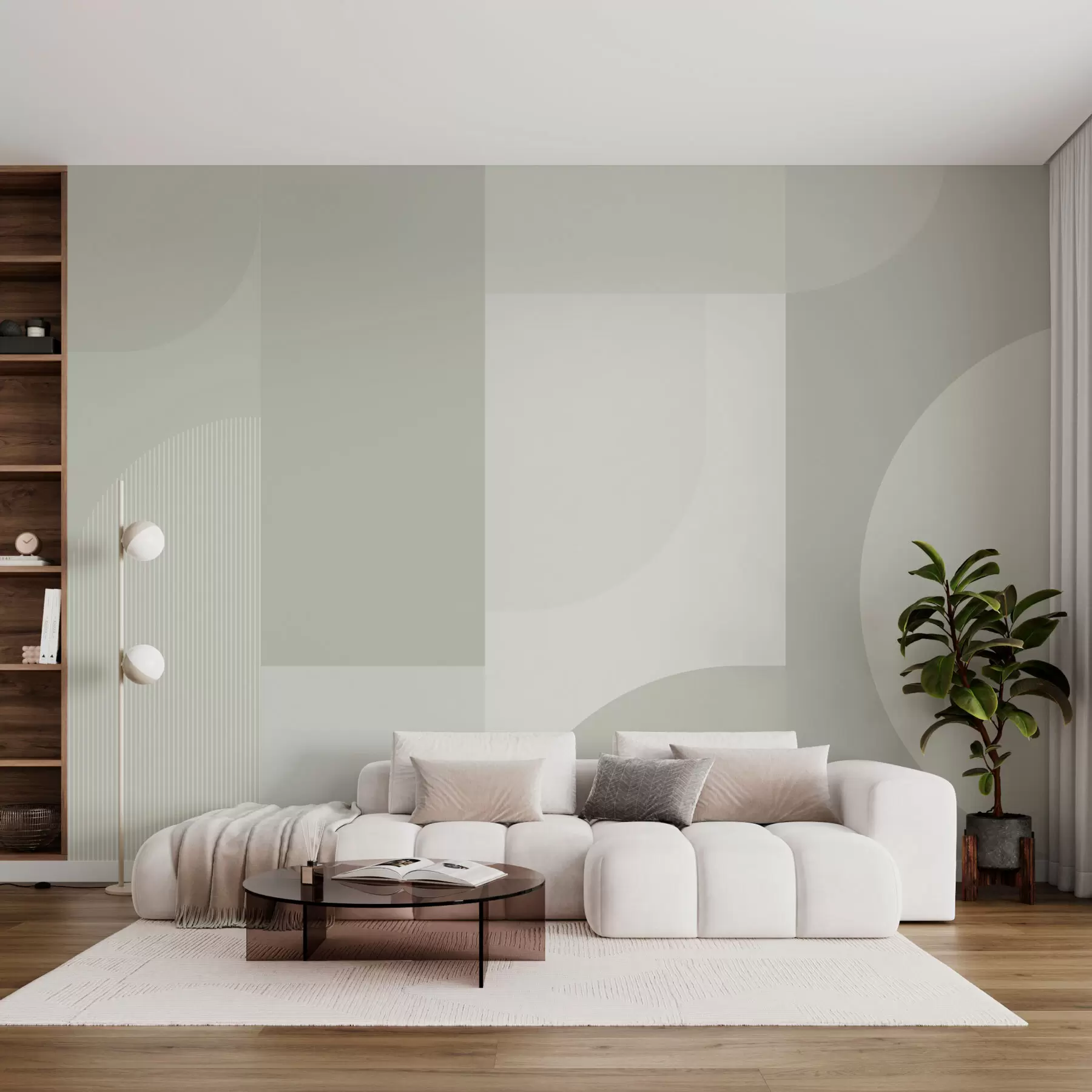 fototapeter Stilfuld geometri minimalisme w01500