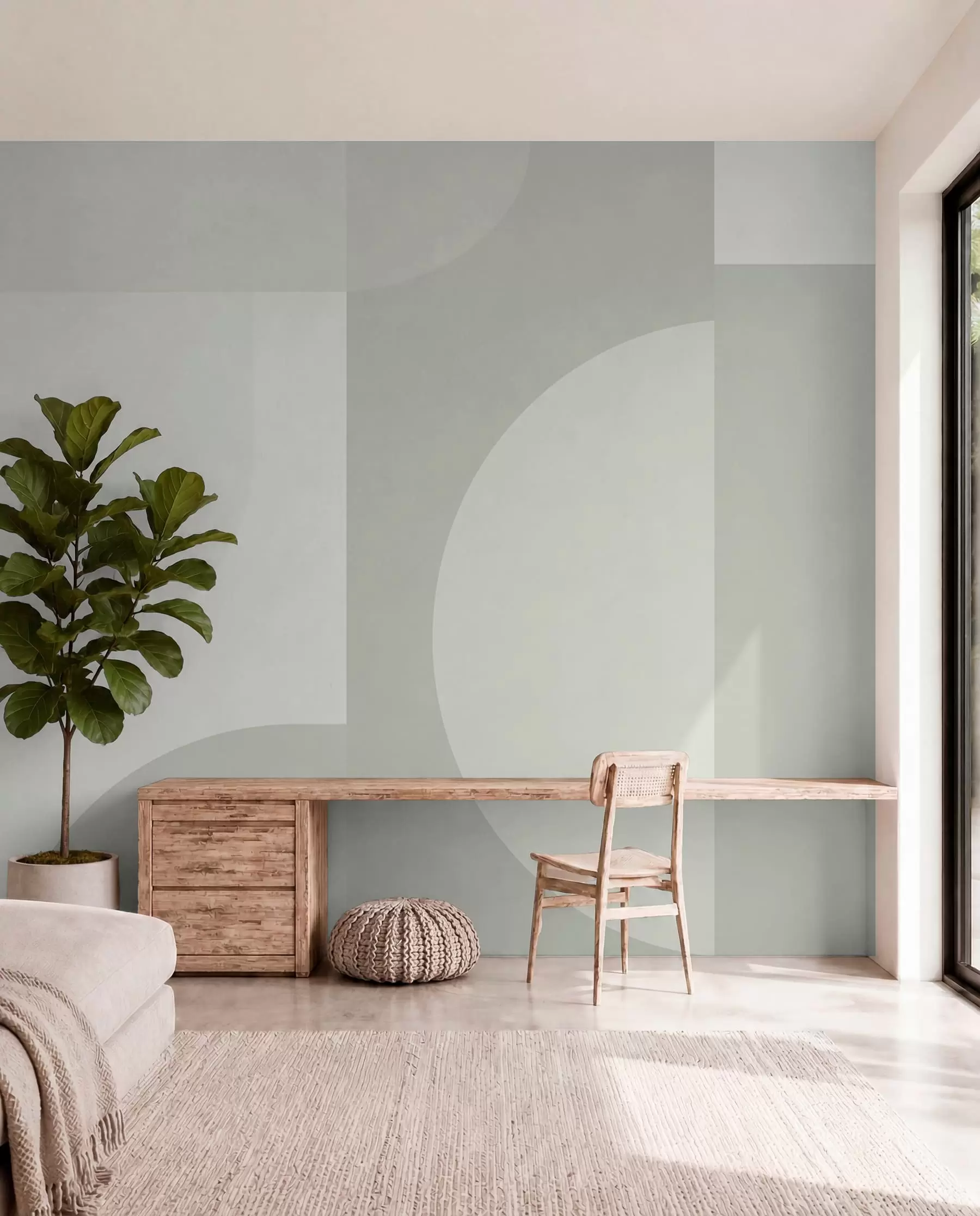 fototapeter Stilfuld geometri minimalisme w01500
