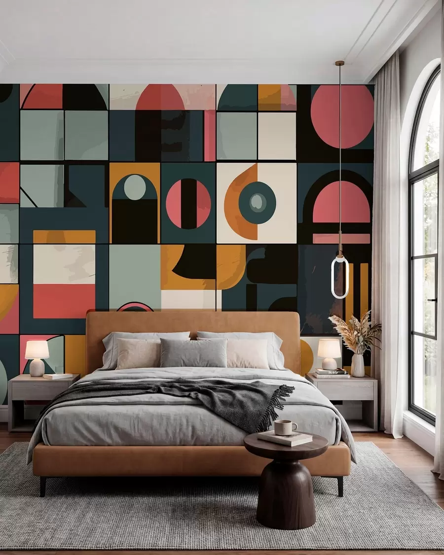 fototapeter Bahaus-stil w01075