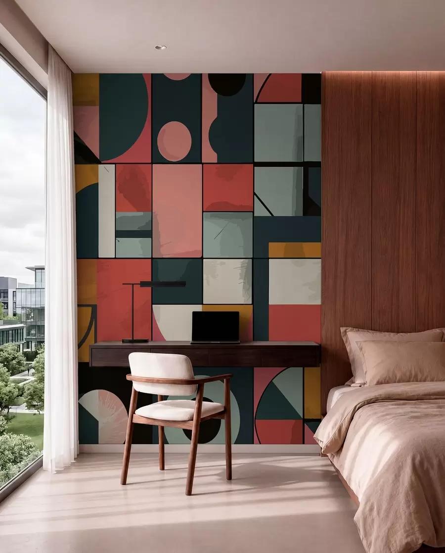 fototapeter Bahaus-stil w01075