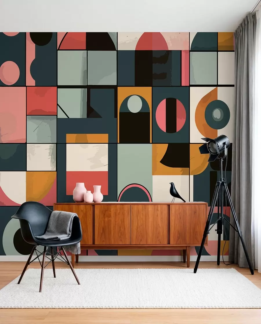 fototapeter Bahaus-stil w01075