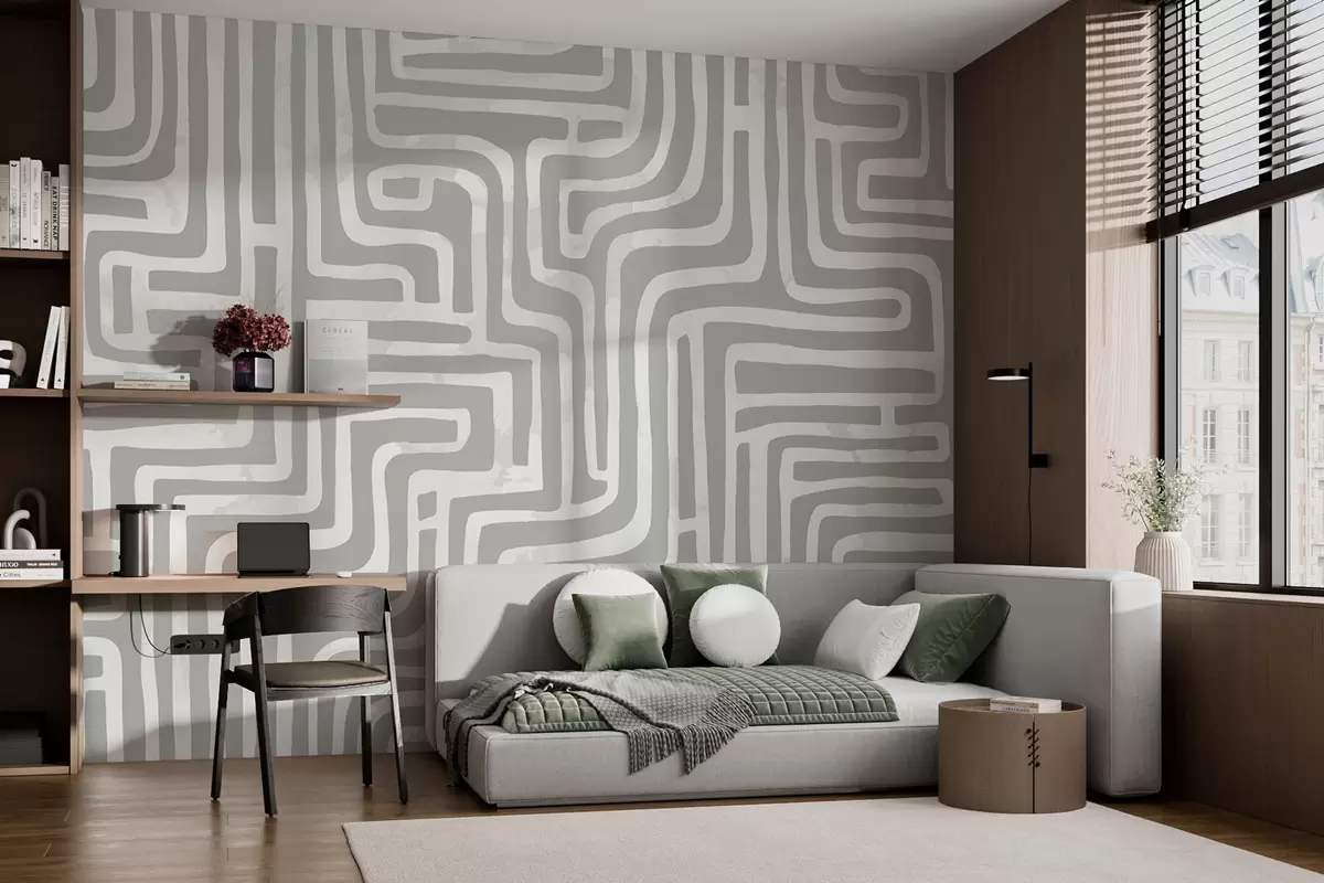fototapeter Stilfuld moderne labyrint w08299v2