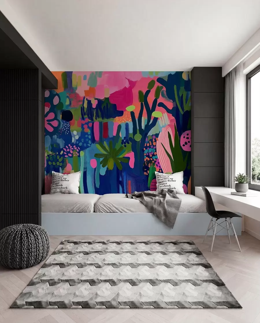 Murale Dessin abstrait lumineux w08284