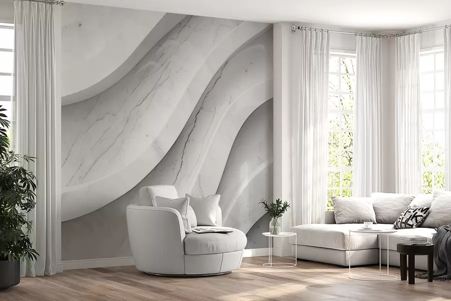 fototapeter Bølger af marmor-elegance w01589