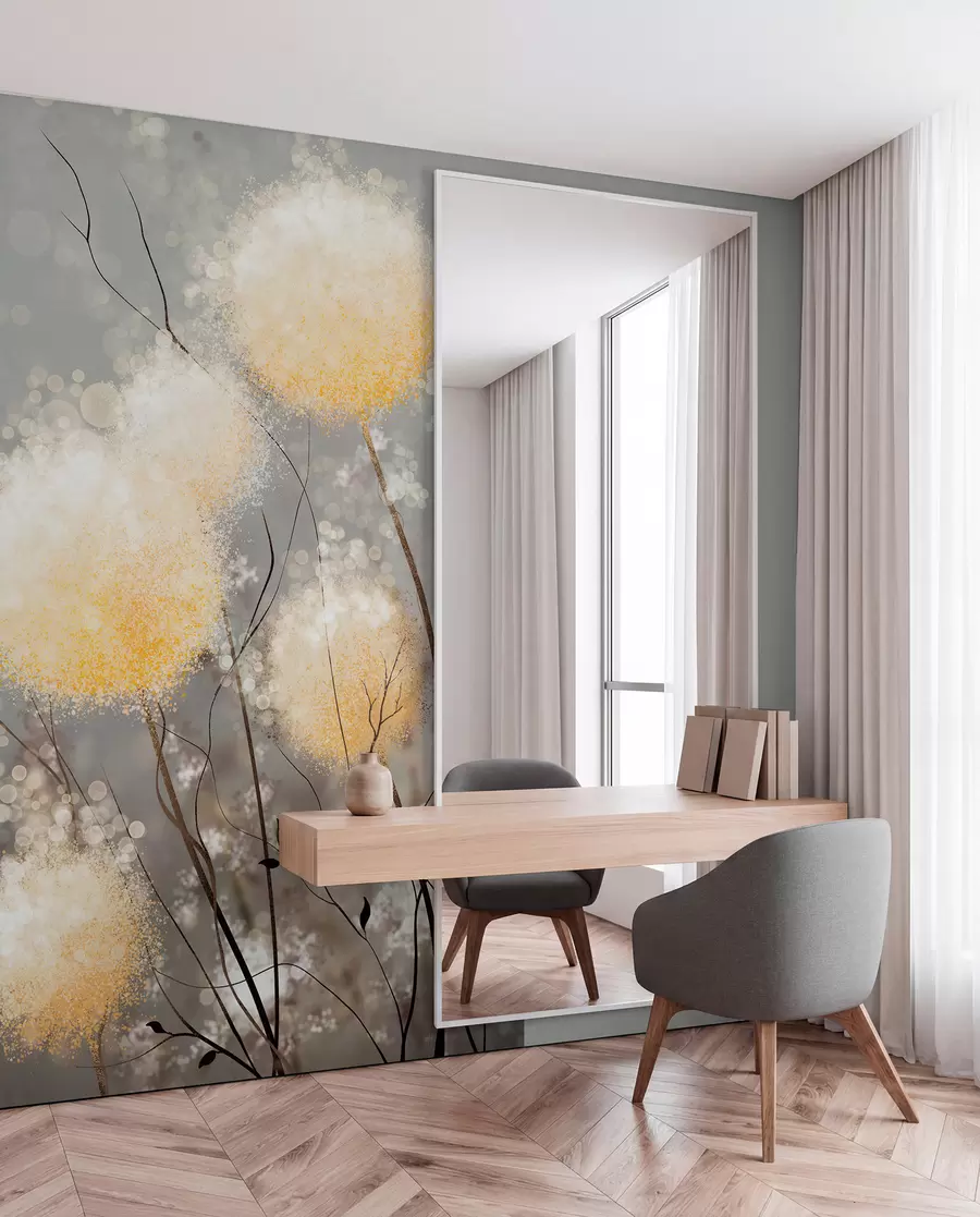 fototapeter Mælkebøtte blomstrer u33910