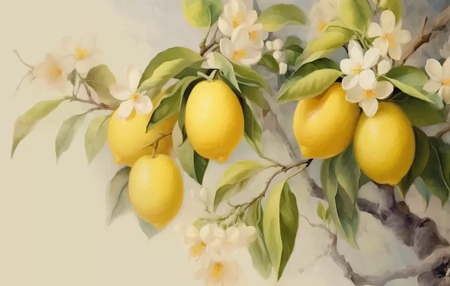 fototapeter Citroner w01136