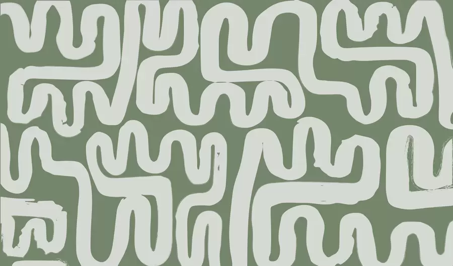 fototapeter Grønne snoede linjer w01686v3