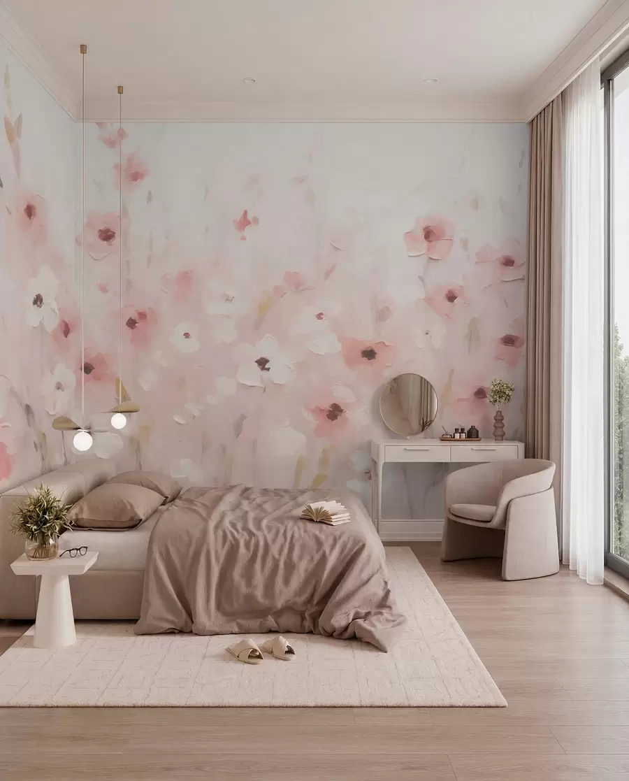 fototapeter Blide blomster w01818