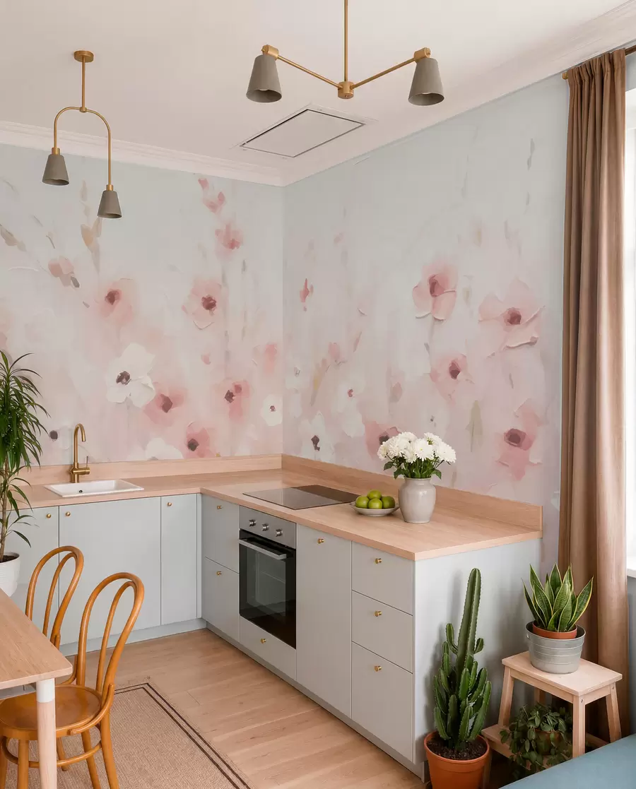 fototapeter Blide blomster w01818