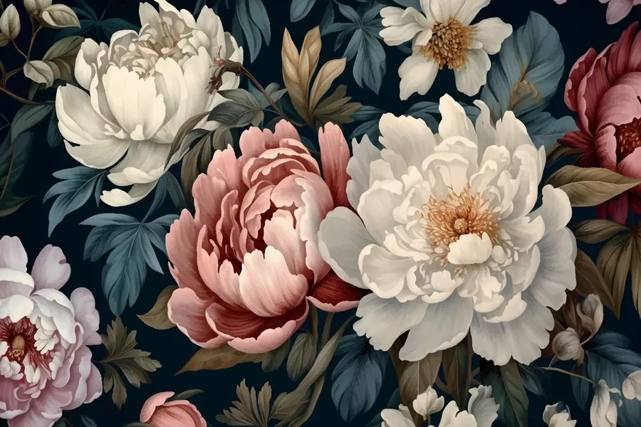 Murale Pivoines w01845