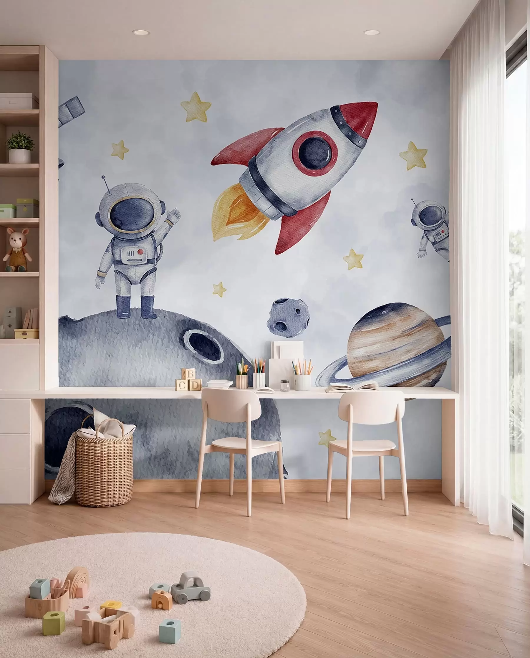 Fototapete Kleine Astronauten im Flug w01461