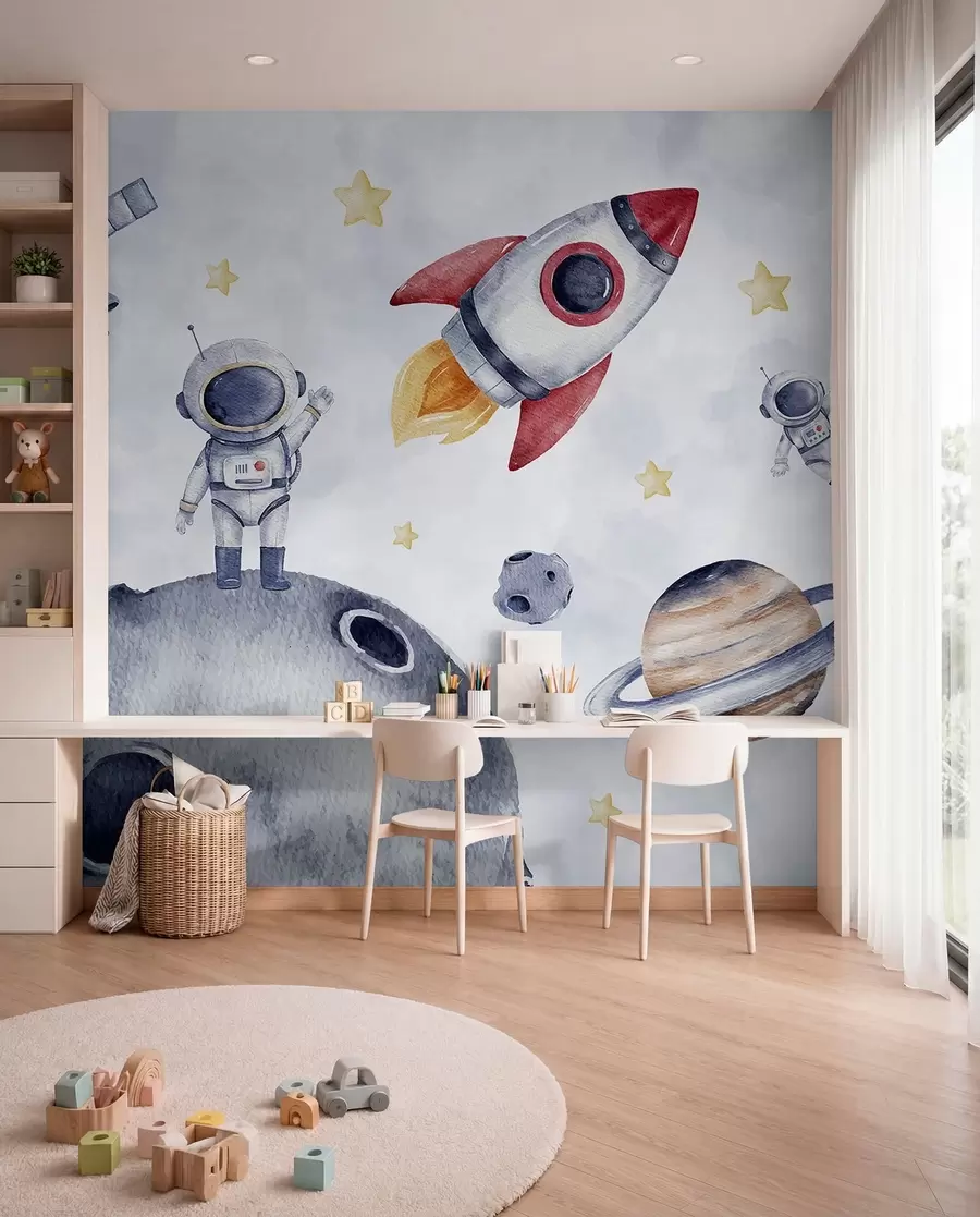 Fototapete Kleine Astronauten im Flug w01461