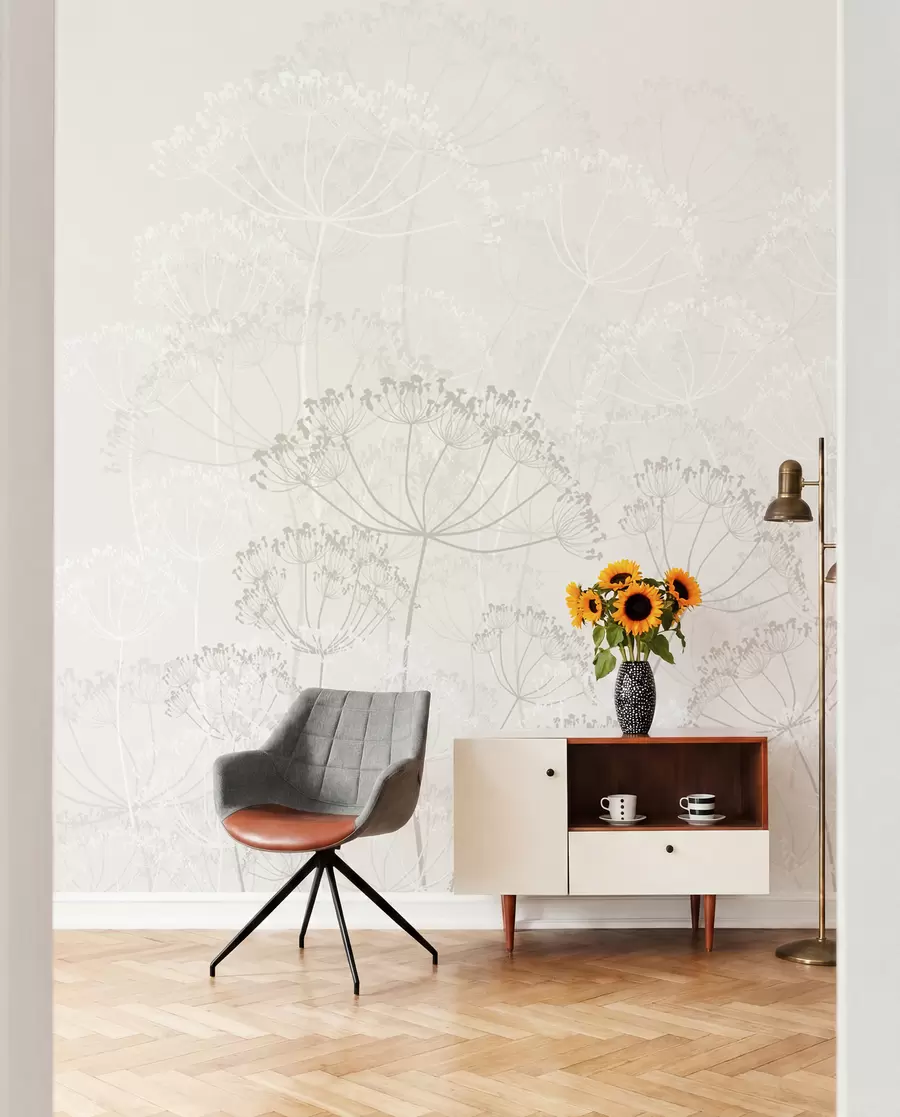 Murale Plantes fragiles minimalisme w02105v3