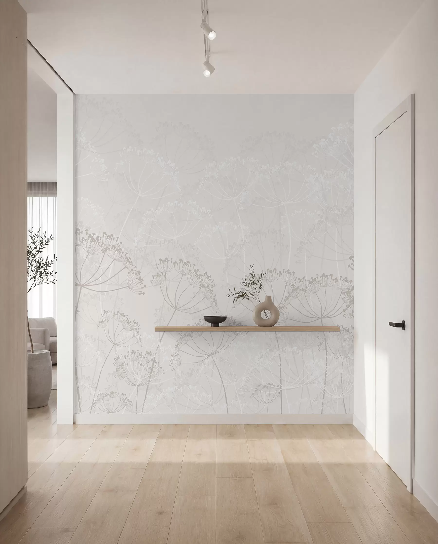 Murale Plantes fragiles minimalisme w02105v3