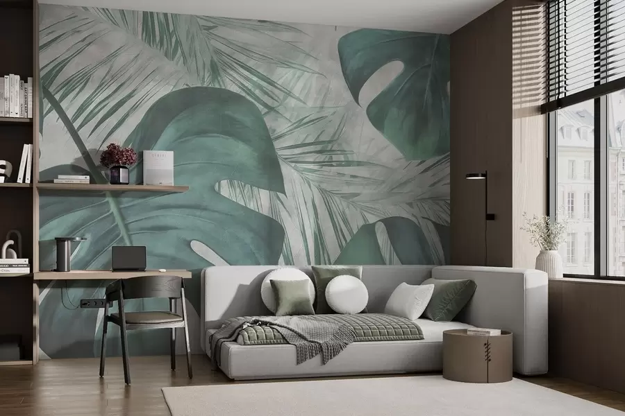 Murale Feuilles tropicales w01888