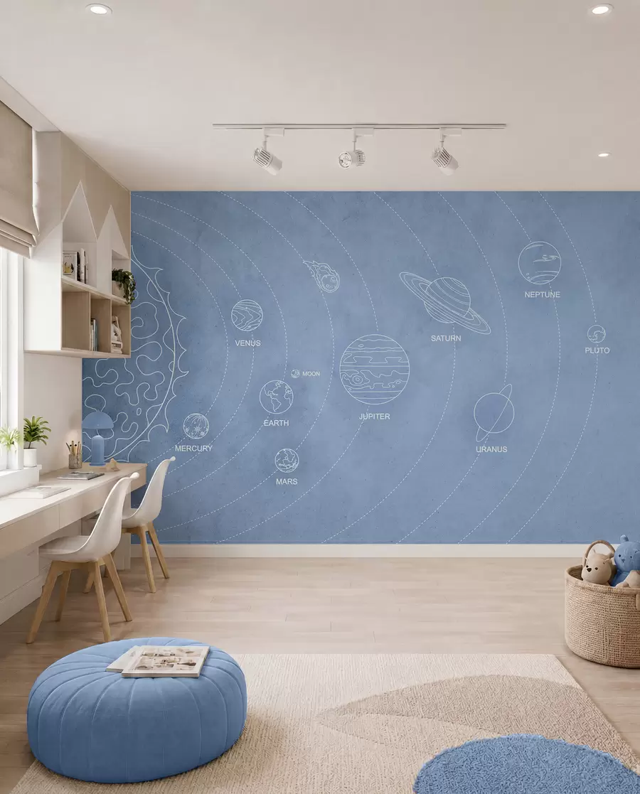 Murale Plan du système solaire w02344v1