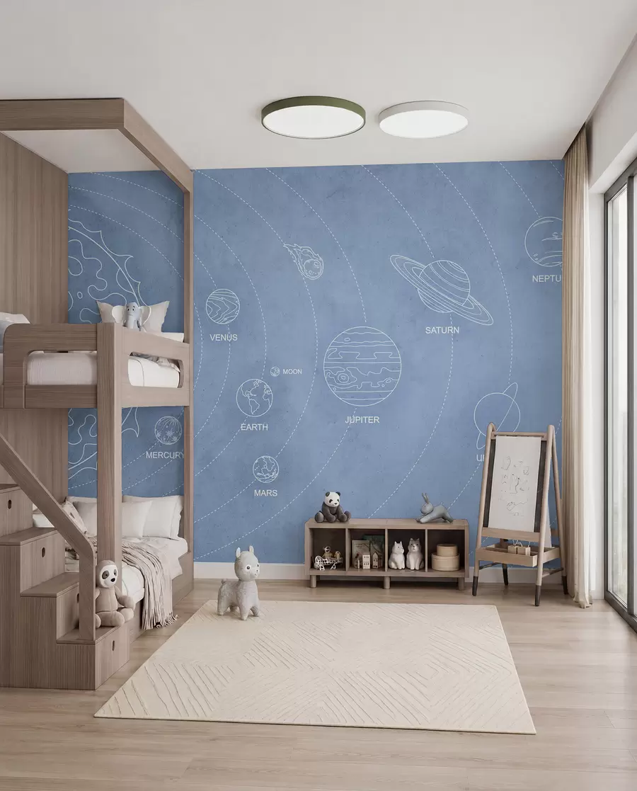 Murale Plan du système solaire w02344v1