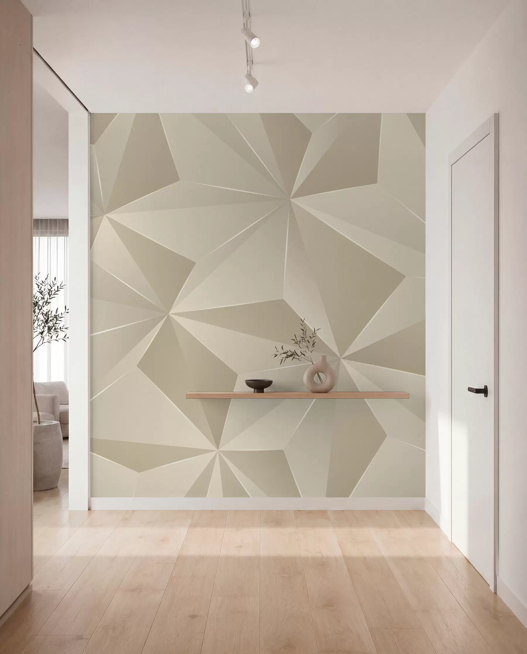fototapeter Beige geometrisk relief u42449