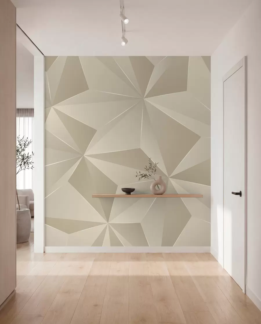 fototapeter Beige geometrisk relief u42449