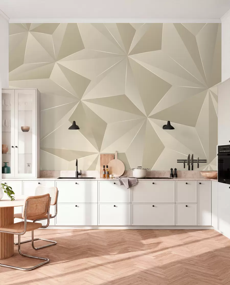 fototapeter Beige geometrisk relief u42449