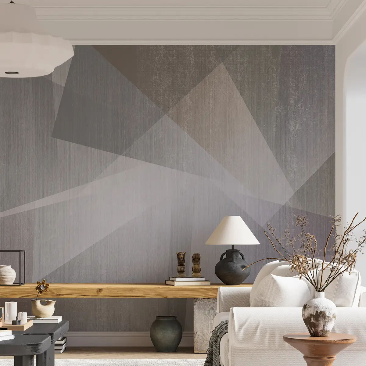 fototapeter Rektangel, grå e art u45929