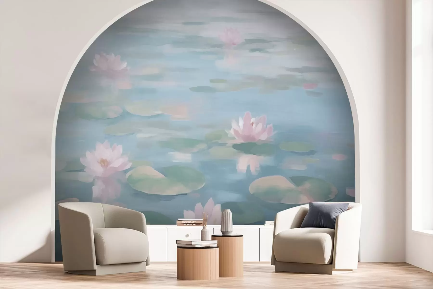 Murale Fleurs de nénuphar w08548