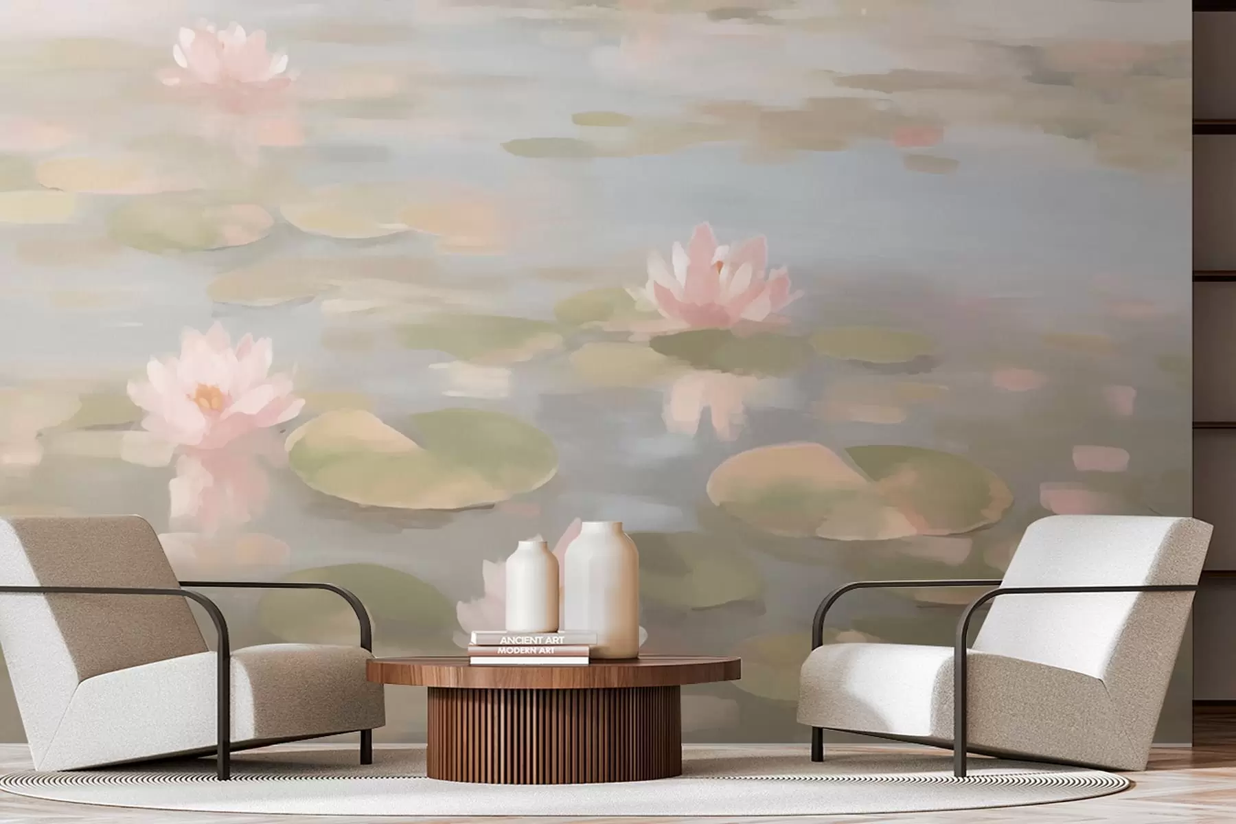 fototapeter Vandlilje-blomster w08548v1