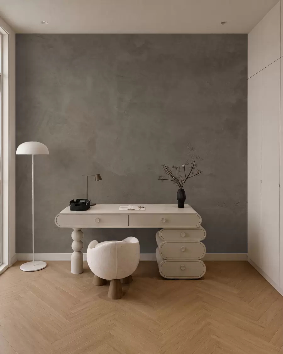Murale Fond brun et beige avec effet de mur en béton w02553v3