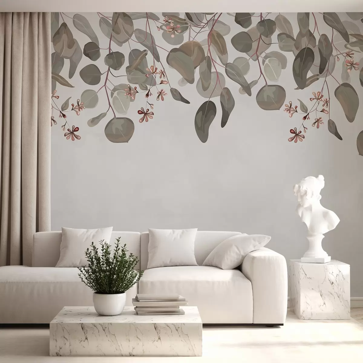 Fototapete blätter obenauf w02668