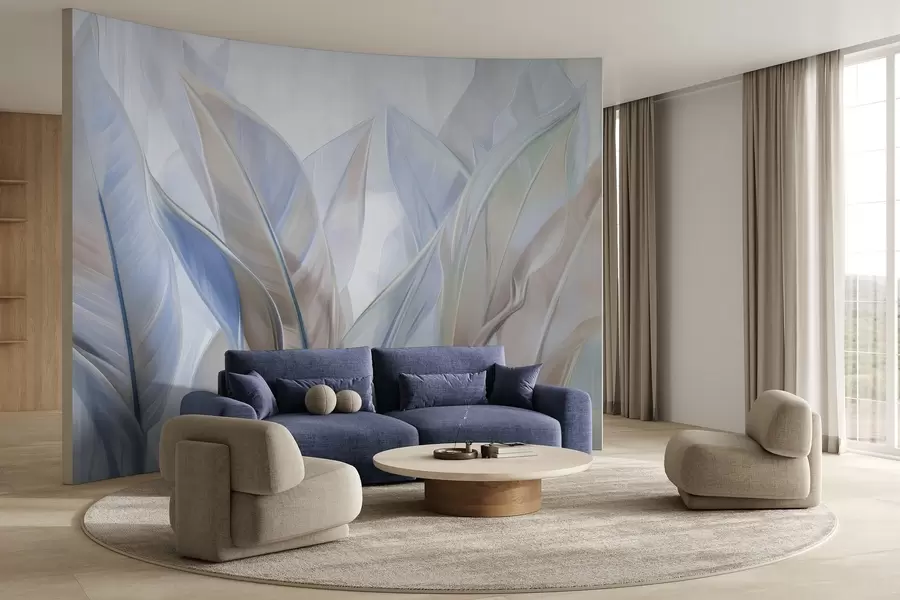 Fototapete Stilisierte mehrfarbige Blätter w02624v1