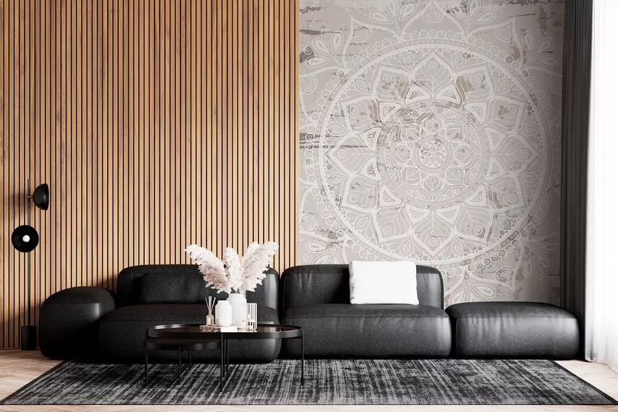 Fototapete Ethnisches Mandala in zarten Farbtönen w02693