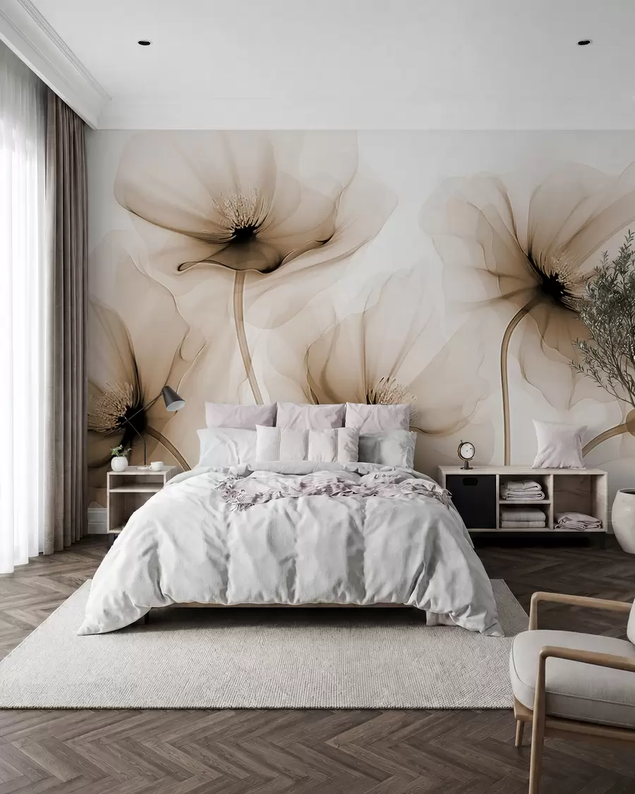 Murale Fleurs transparentes w02696v1