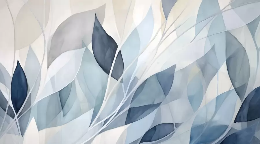 Murale Feuilles abstraites w02701