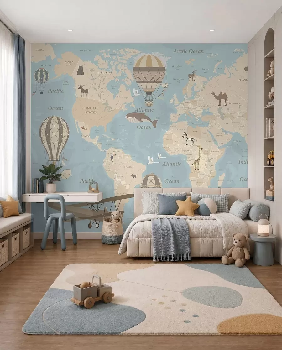 Murale L'aventure vous attend aux quatre coins du monde u36066v5