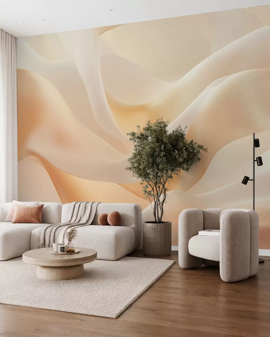 Murale imitation de tissu de soie w02765