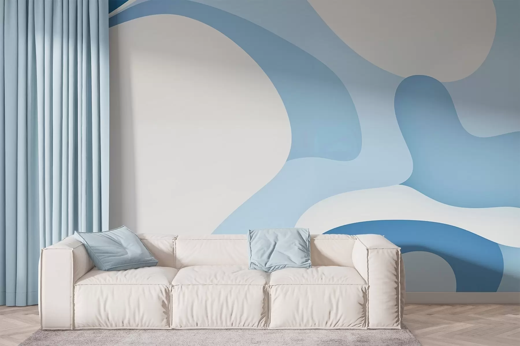 Murale Vagues abstraites w02760