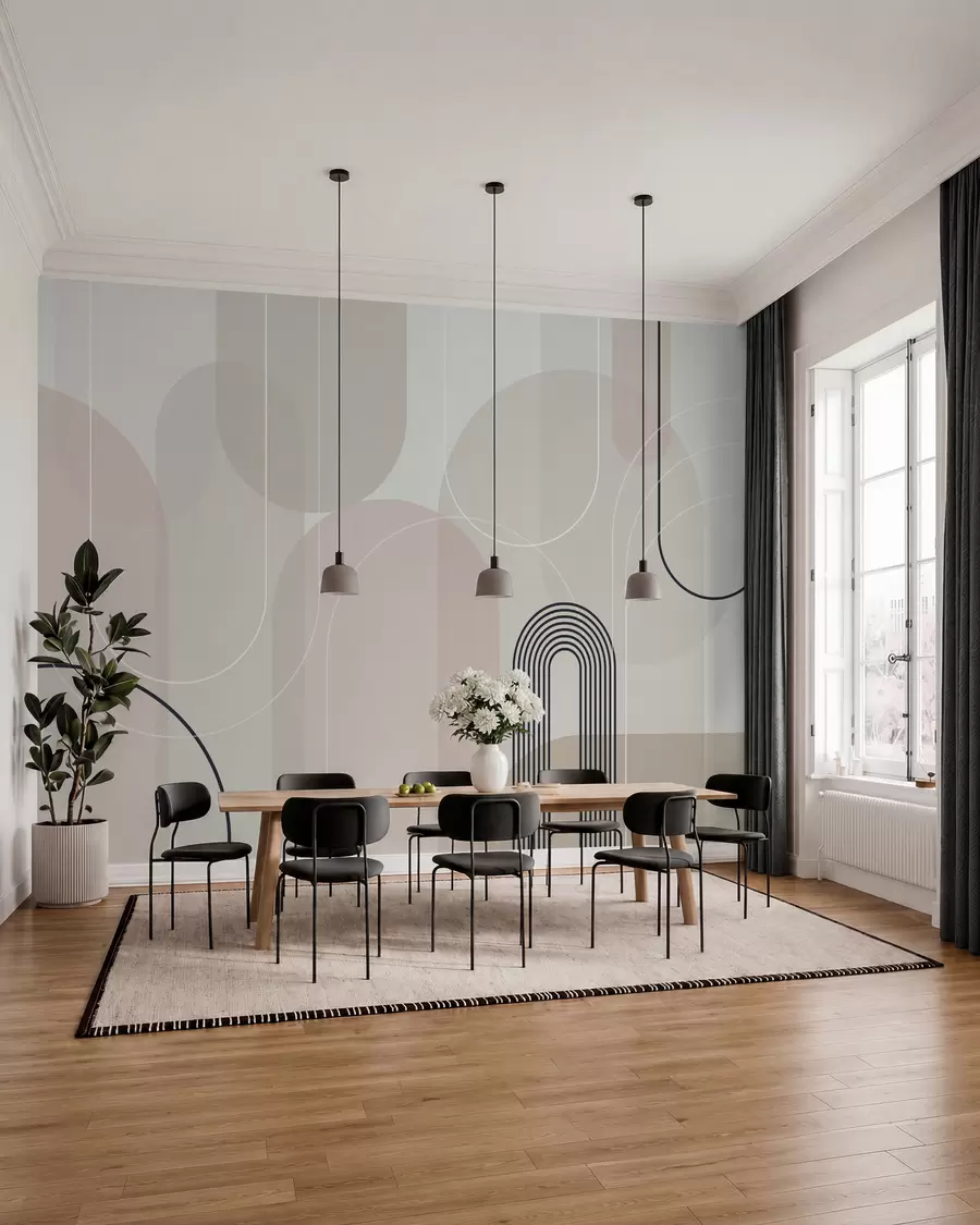 fototapeter Stilfulde minimalistiske buer w02826
