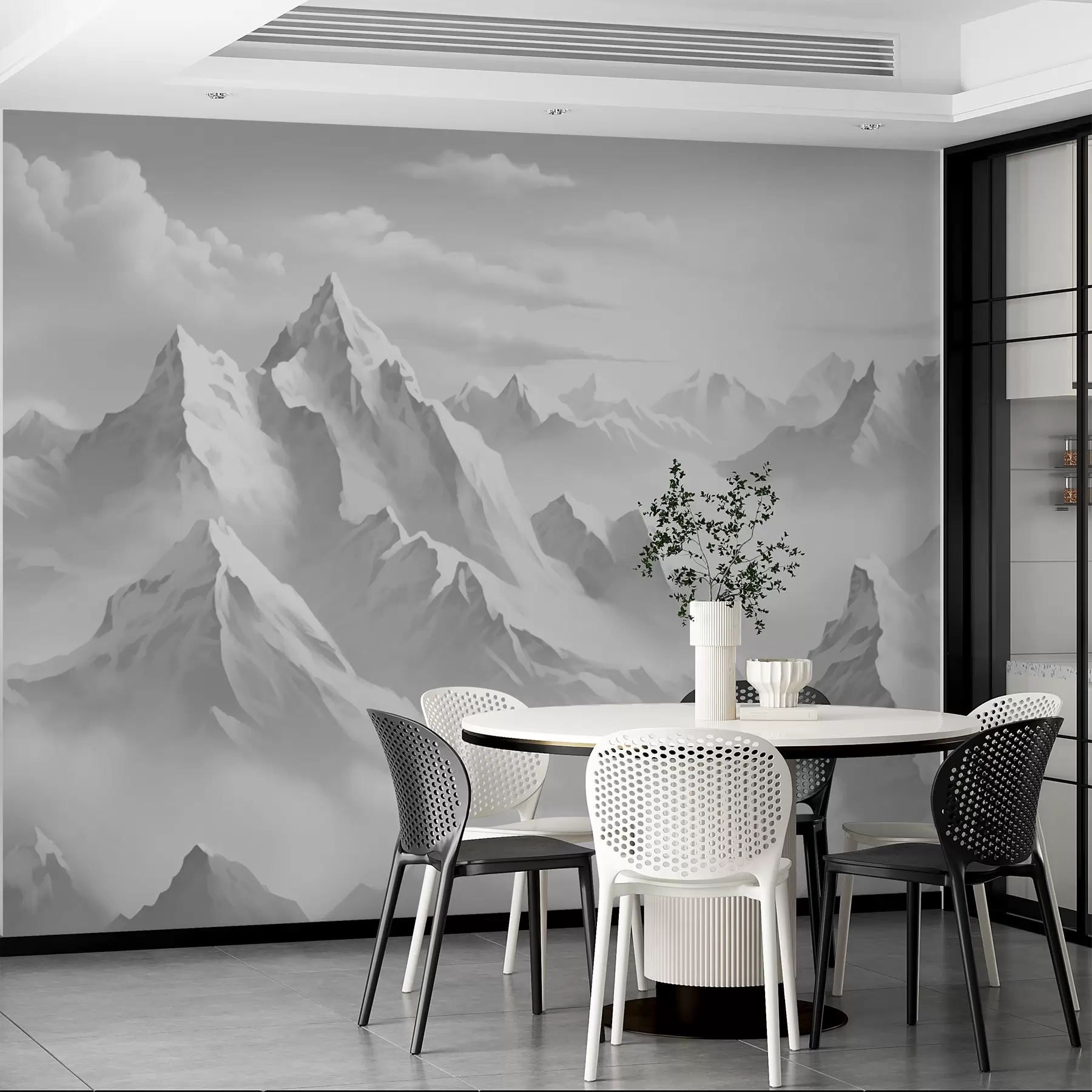 Murale Paysage de montagne w02862v2
