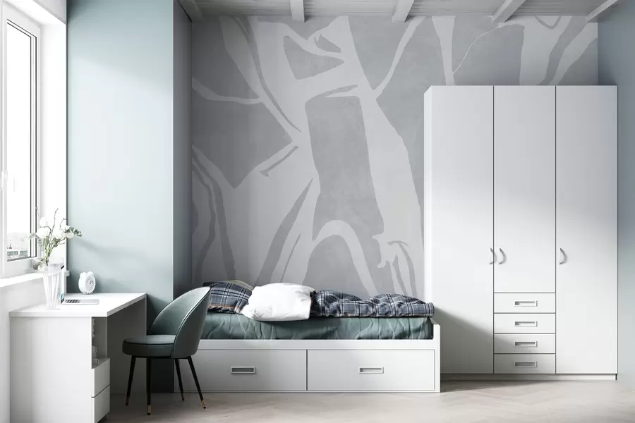 Fototapete Abstrakte Grunge geometrische Tapete in blauer Farbe w02917v1