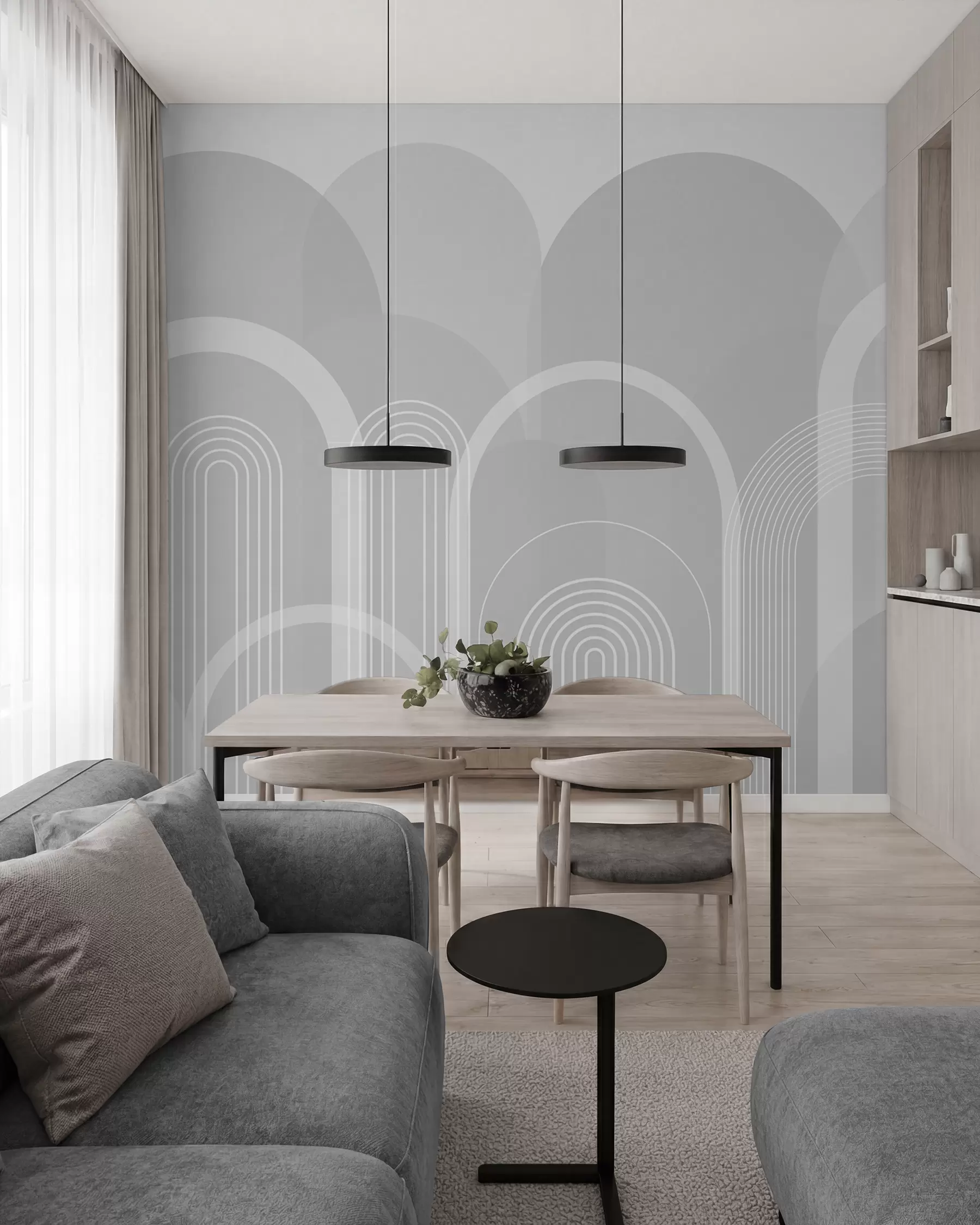 Fototapete Geometrische Bögen Boho w02935v2